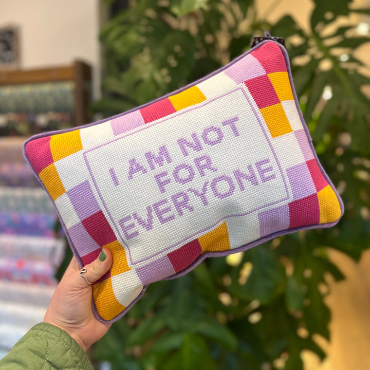 Not for Everyone Needlepoint Cushion