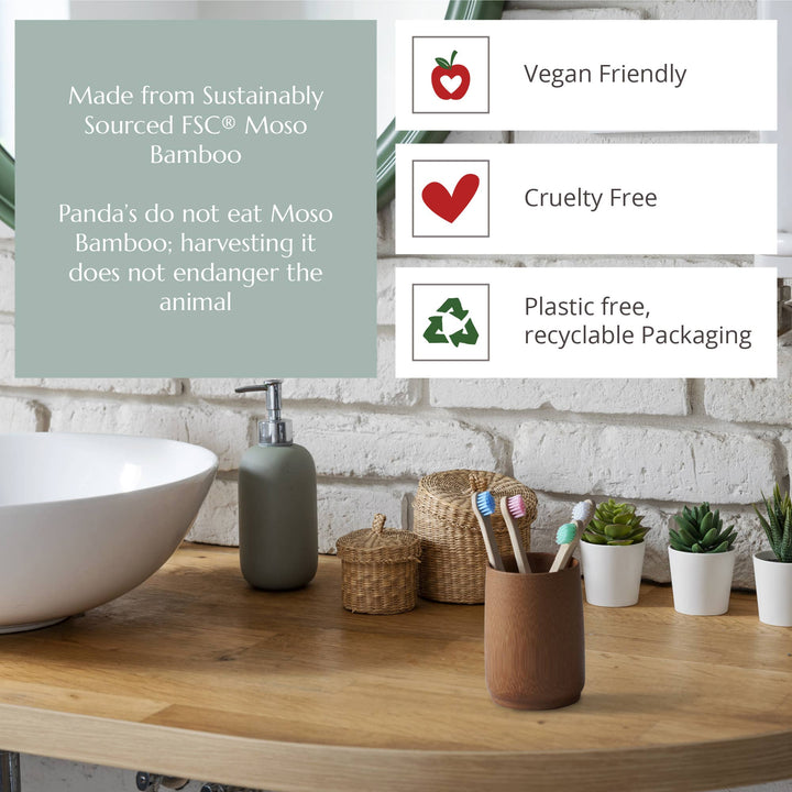 Baby Bamboo Toothbrush - 4 Pack with Soft Bristles