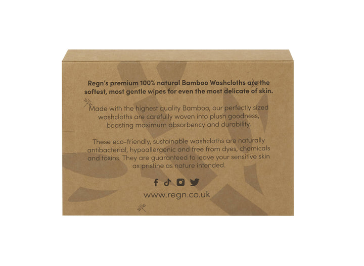 Organic Bamboo Face Cloths - 6 Pack