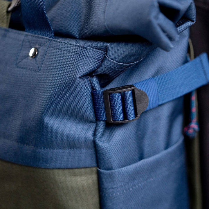 Adventurer 100% Recycled Backpack - Navy & Khaki