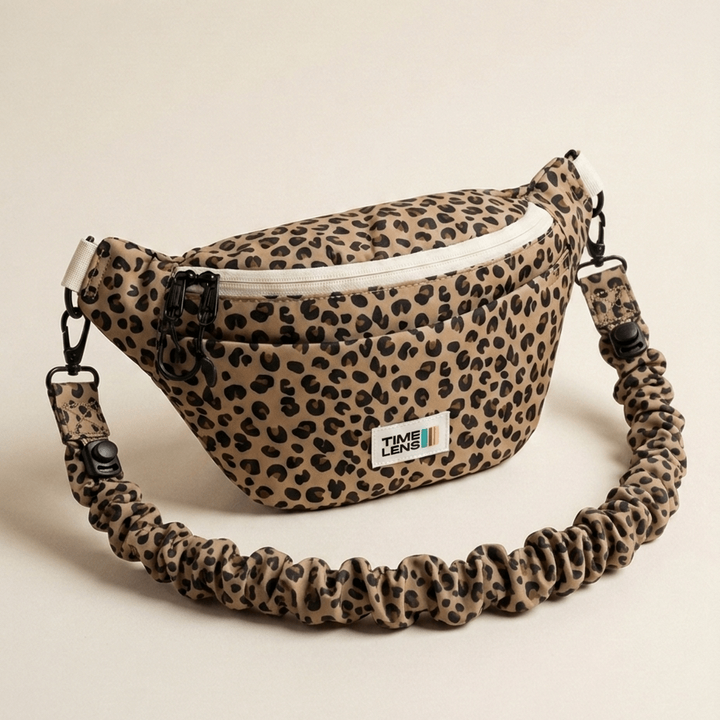 Leopard Banana Bag