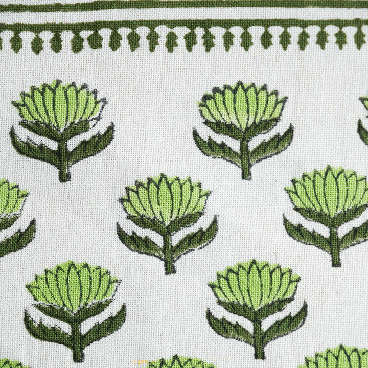 Lotus Flower Green Tea Towel