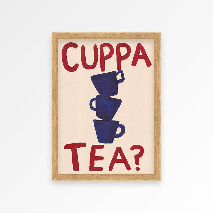 Cuppa Tea Hand Painted Print