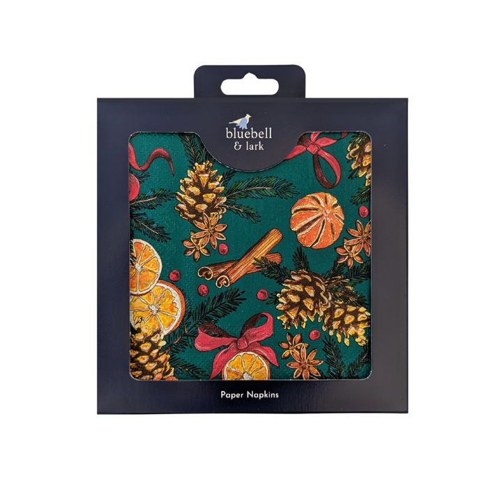 Orange & Cinnamon Festive Paper Napkins