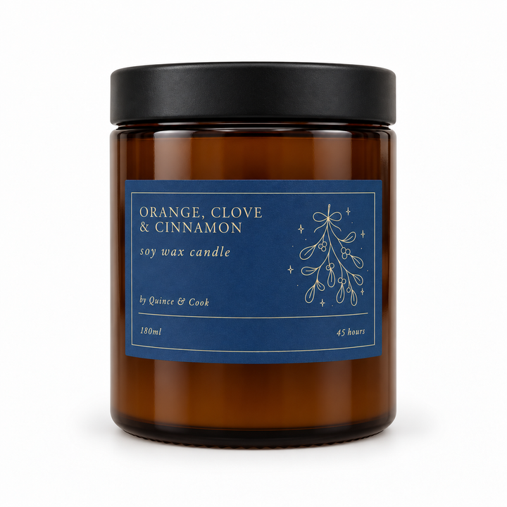 Festive Candle - Orange, Clove & Cinnamon Candle