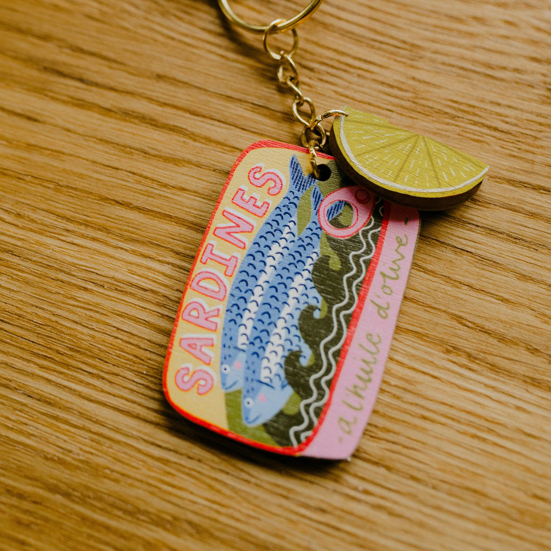 Sardine Tin Keyring