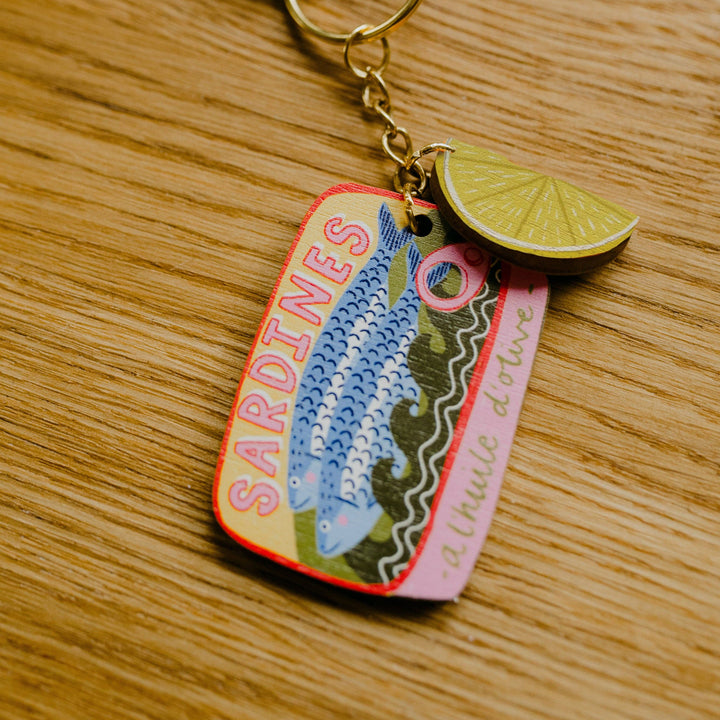 Sardine Tin Keyring