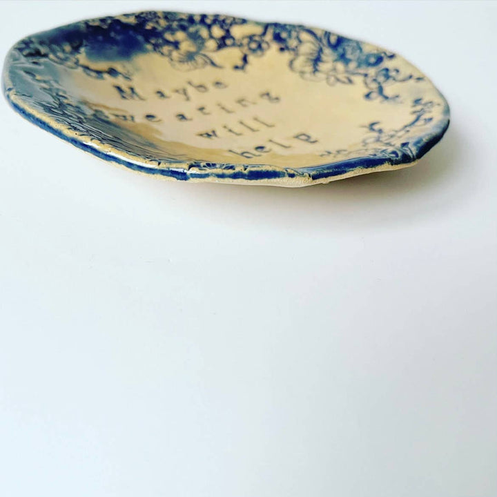 Ceramic Trinket Dish "Maybe Swearing Will Help"