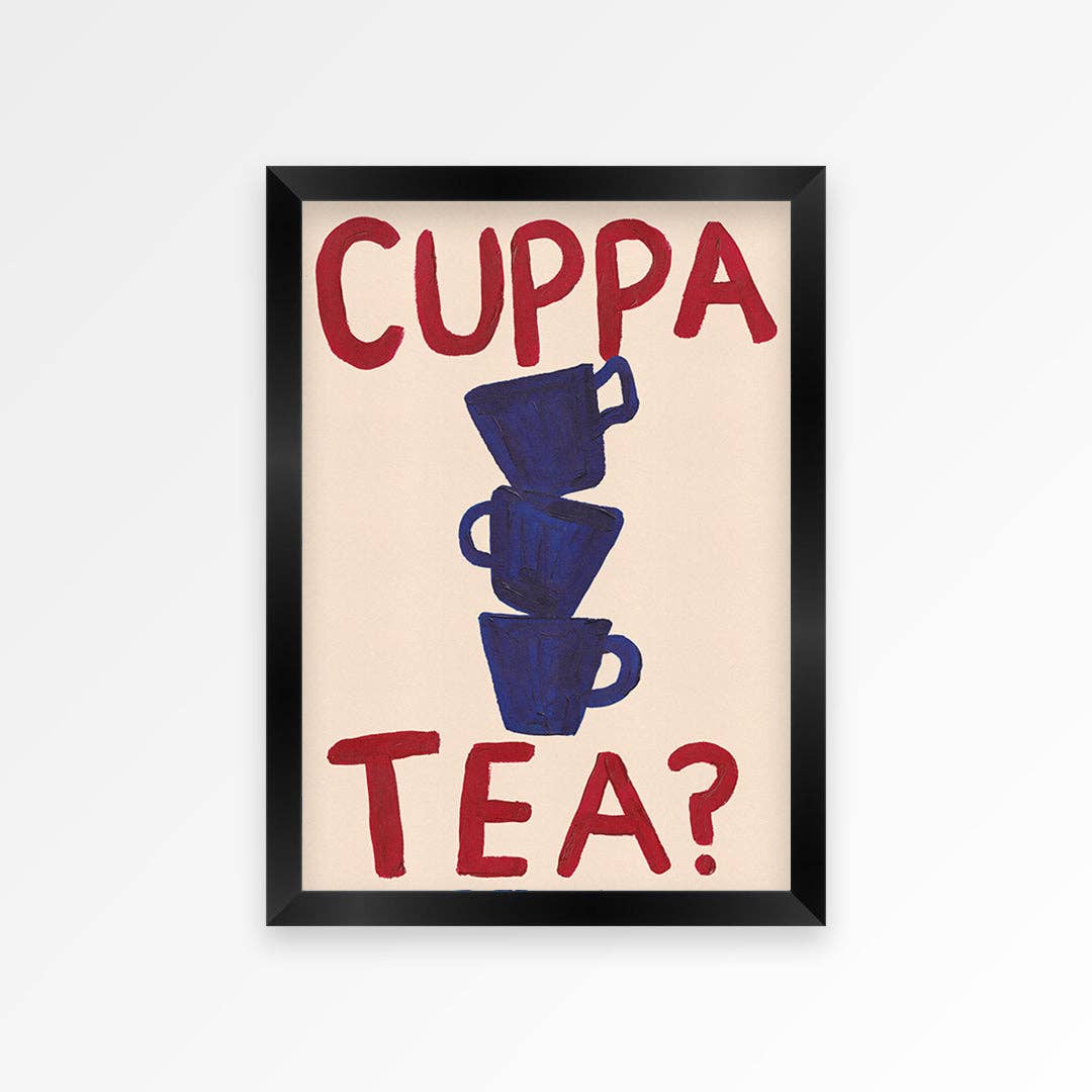 Cuppa Tea Hand Painted Print