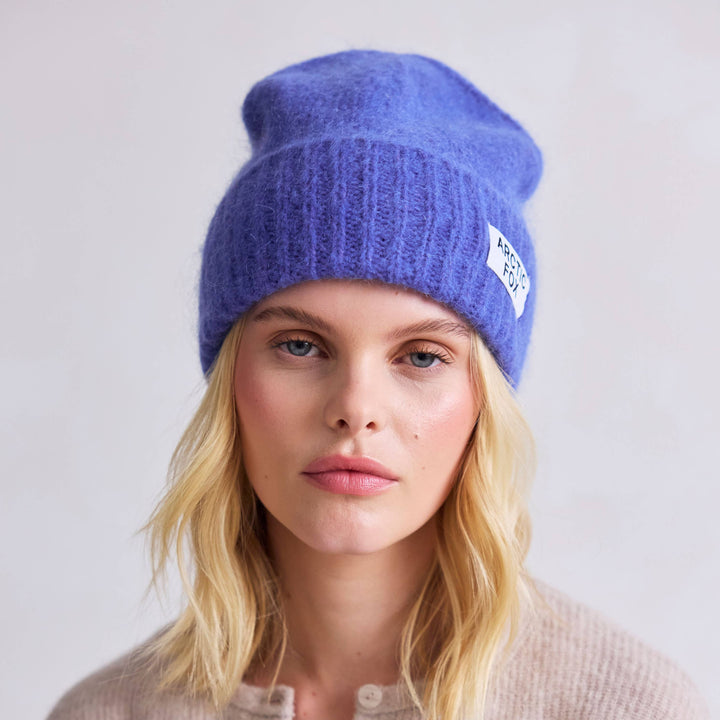 The Mohair Beanie -  Dusk Blue