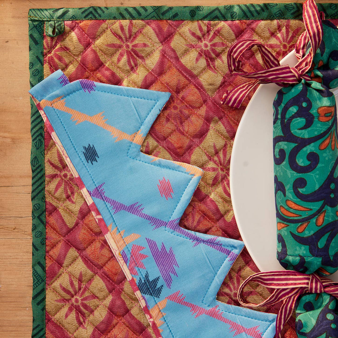 Recycled Sari Party Hat Crown