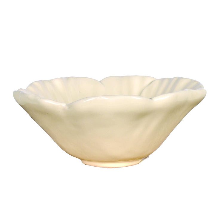 Flower Bowl in Soft White