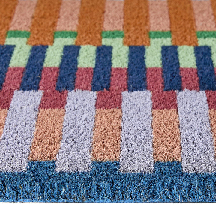 Broken Stripe Coir Doormat
