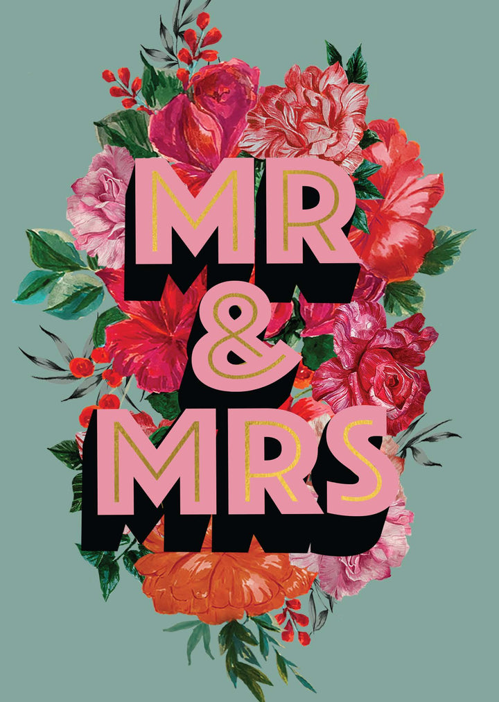 Mr & Mrs Wedding Card