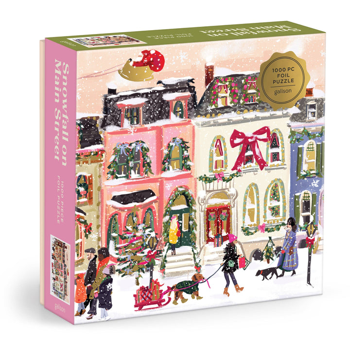 Snowfall on Main Street 1000 Piece Jigsaw Puzzle