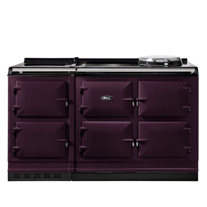 Aubergine AGA eR7i Series 150 Electric AGA stove on a white background