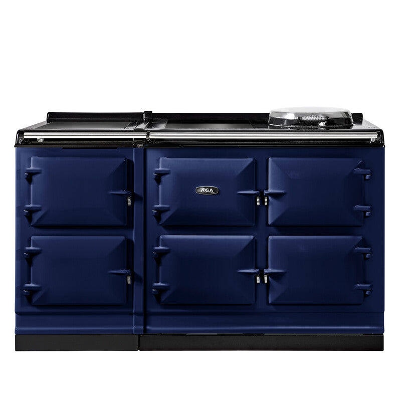 Dark Blue AGA eR7i Series 150 Electric stove on a white background