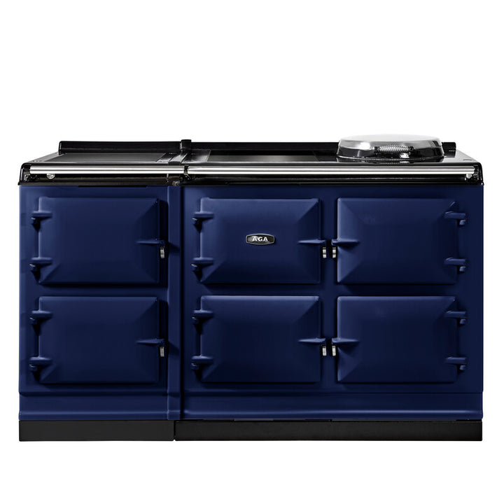 Dark Blue AGA eR7i Series 150 Electric stove on a white background