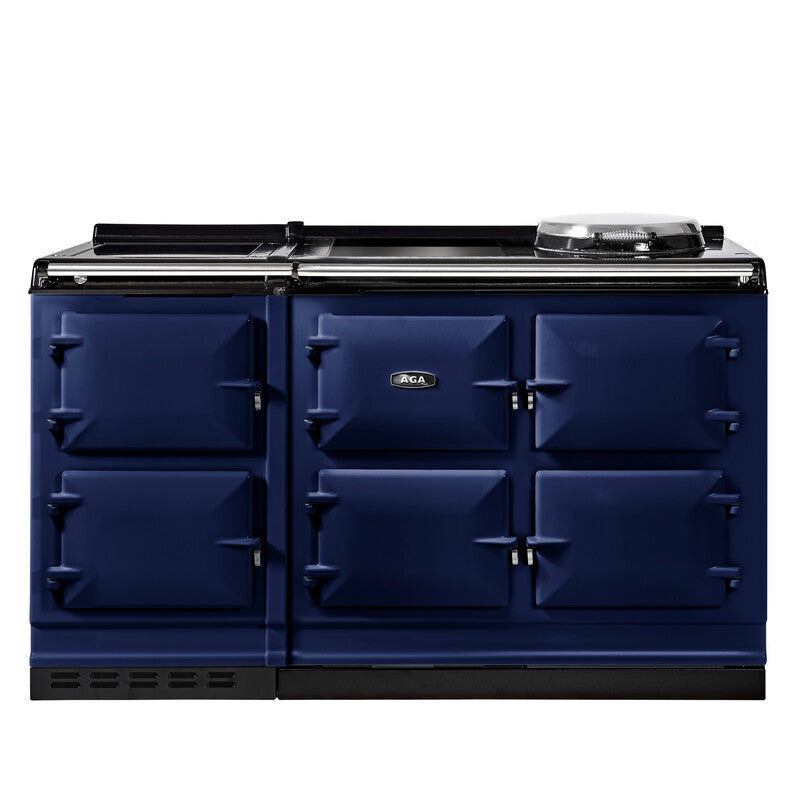 Dark blue AGA eR7i Series 150 Electric stove on a white background