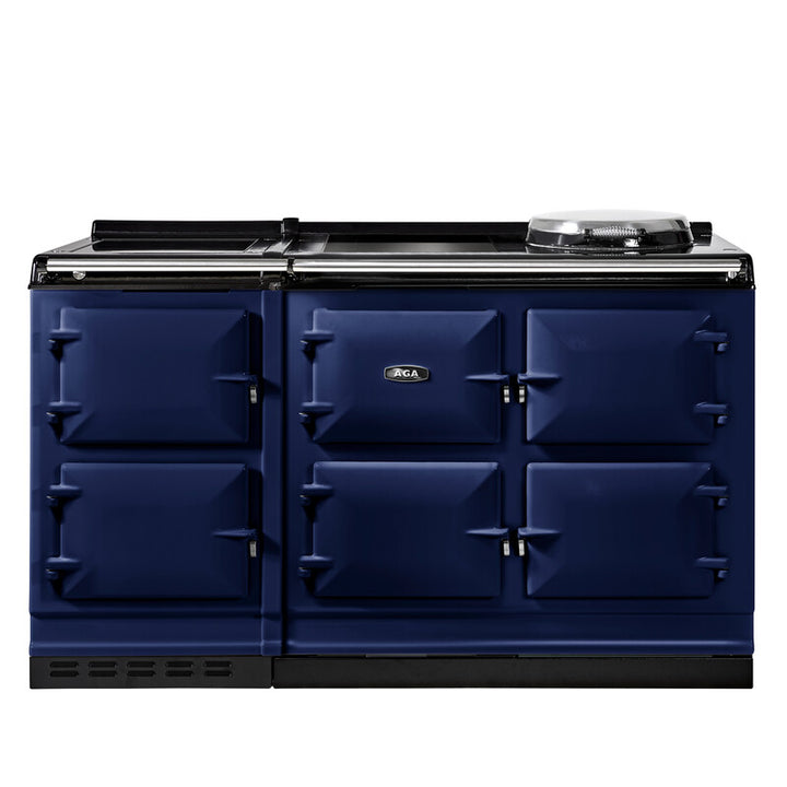 Dark blue AGA eR7i Series 150 Electric stove on a white background
