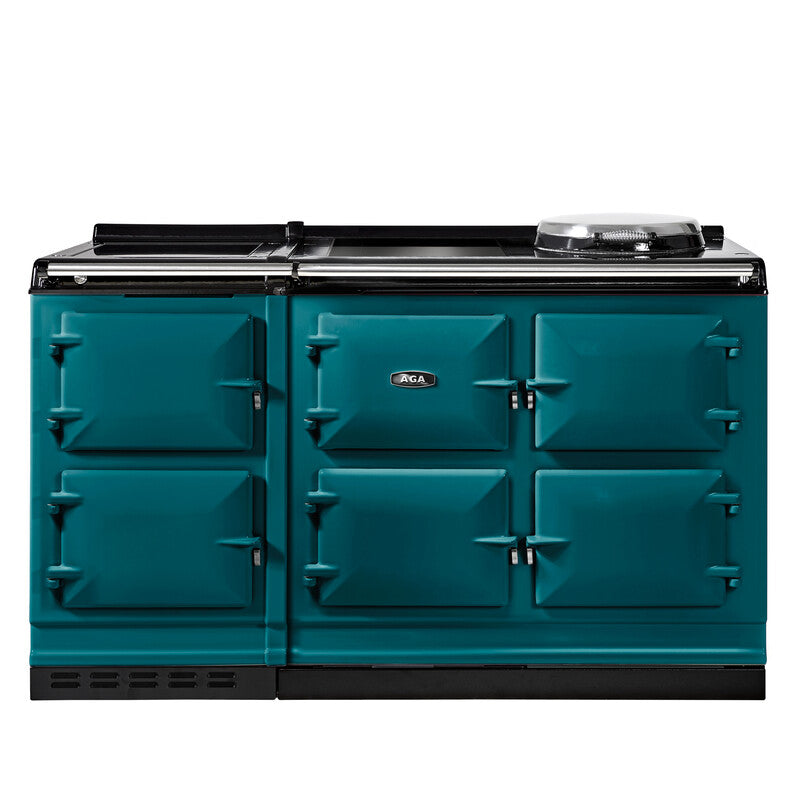Salcombe Blue AGA eR7i Series 150 Electric stove on a white background