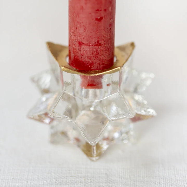 Star Glass Candle Holder