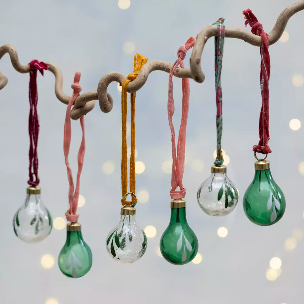Glass Botanical Baubles