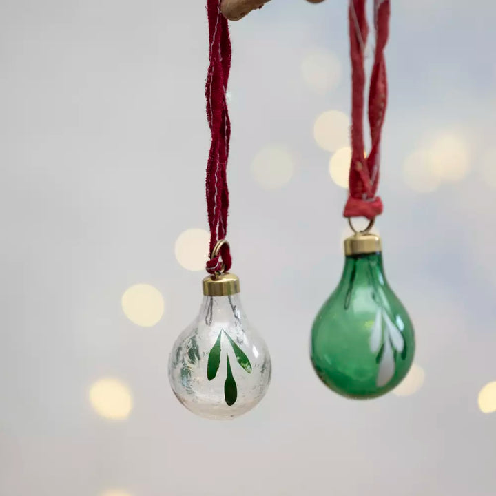 Glass Botanical Baubles