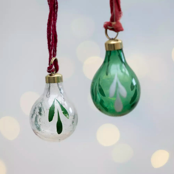 Glass Botanical Baubles