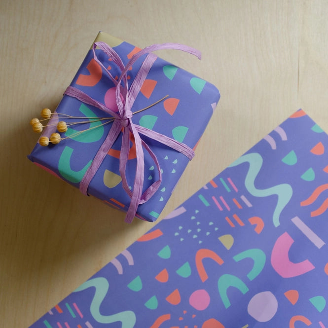 Abstract Shapes Gift Wrap Sheet