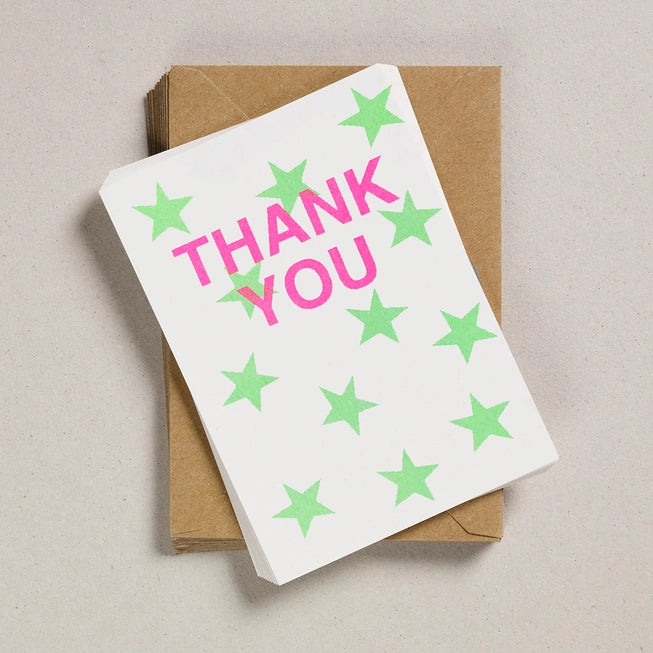Acid Star Thank You Notecards - Pack of 12