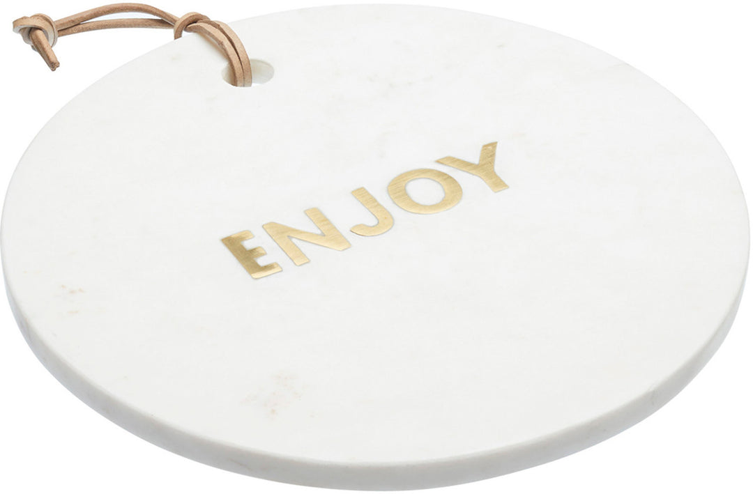 Artesá Round White Marble Cheese Board