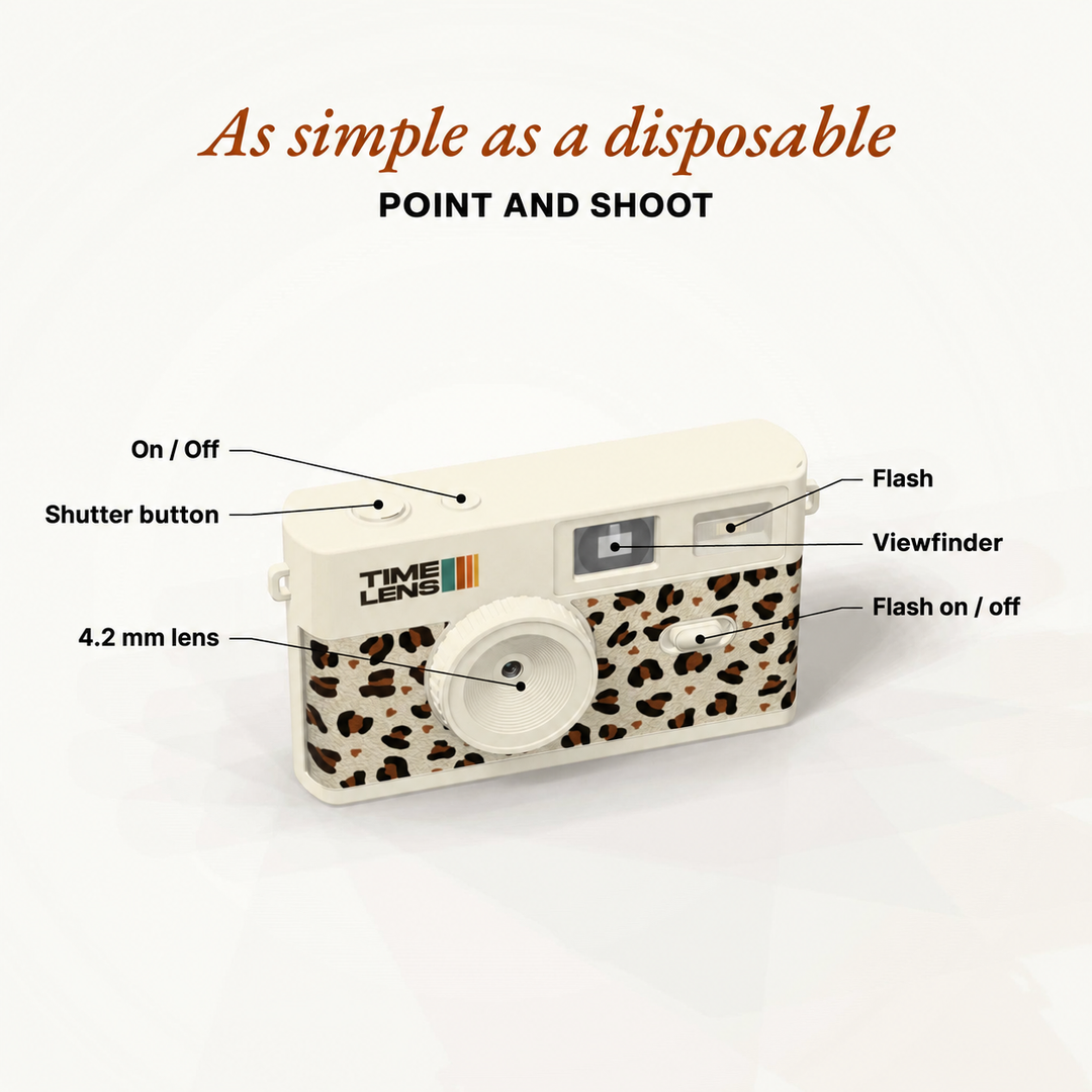 TimeLens® Camera in Cream Leopard