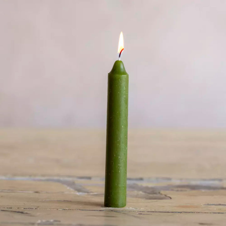 Short Rustic Dinner Candles