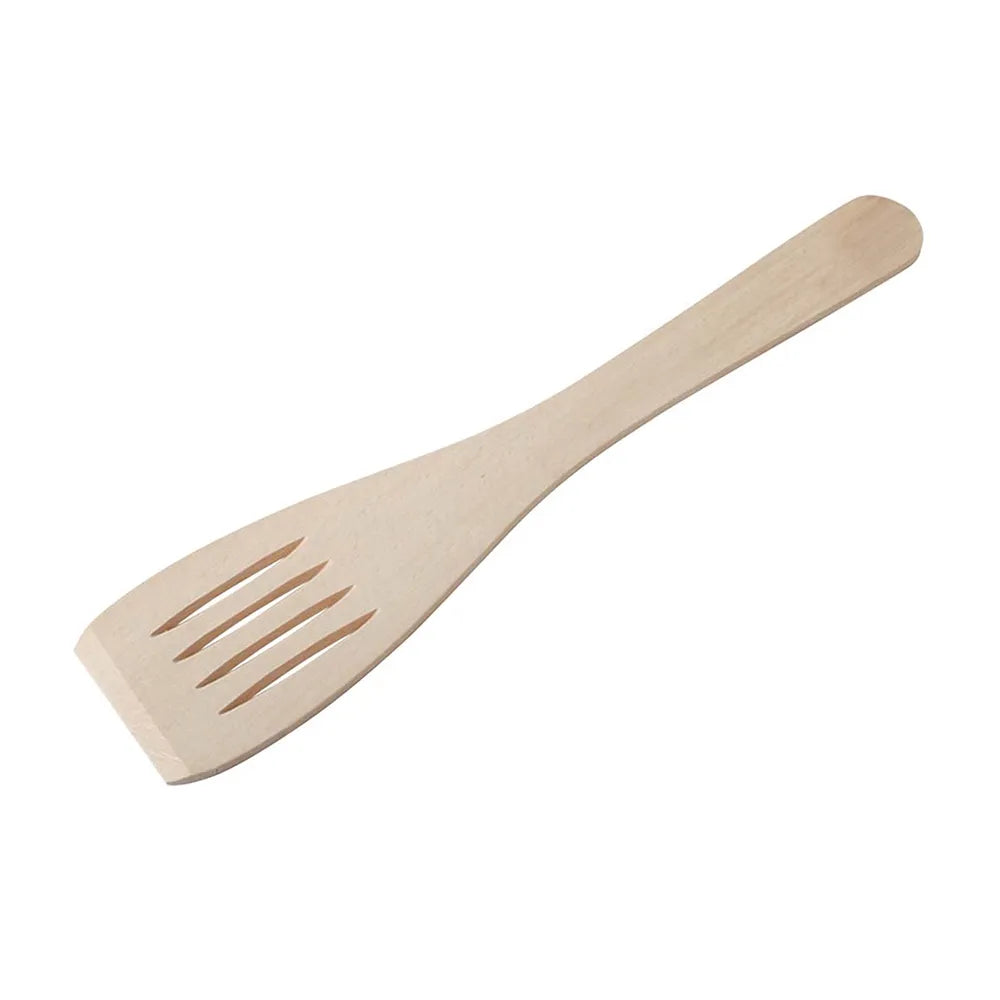 Beech Wooden Slotted Spatula - 29cm