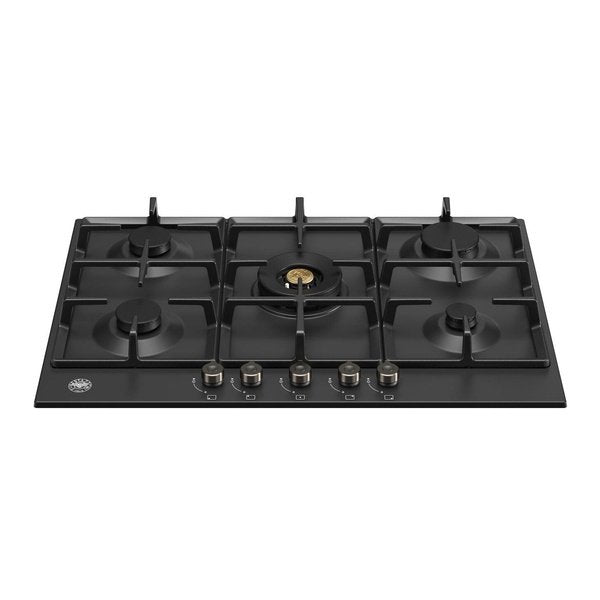 Bertazzoni gas hob p755cprone in black showcase image