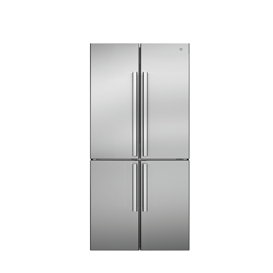 Bertazzoni 84cm cross-door freestanding refrigerator in stainless steel