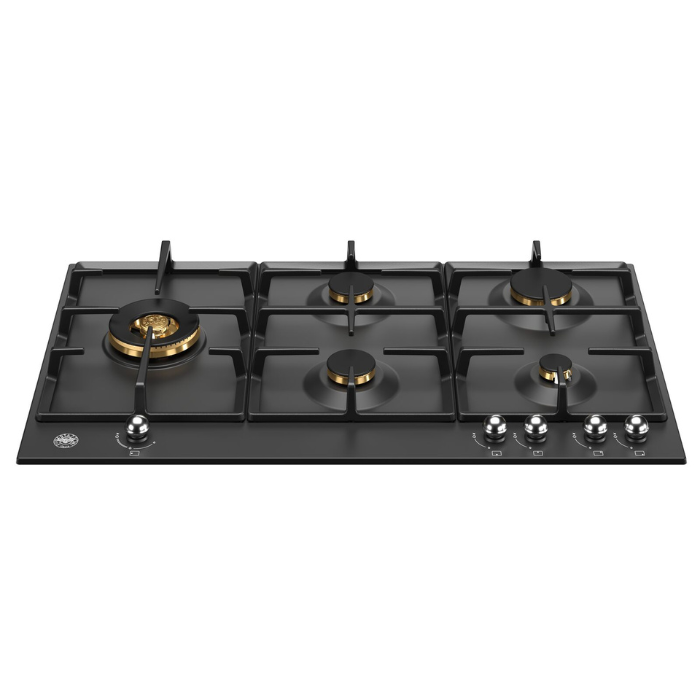 Bertazzoni P905LHERNE Heritage Series 90cm Gas Hob with Lateral Dual Wok