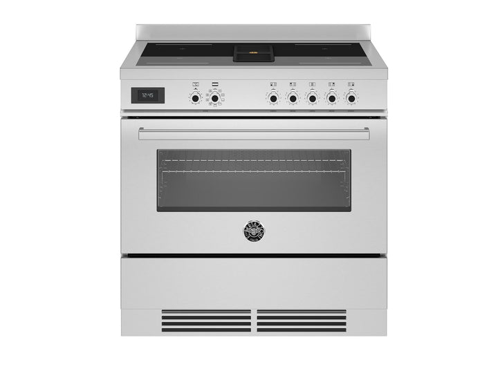Bertazzoni air tec induction range cooker in stainless steel