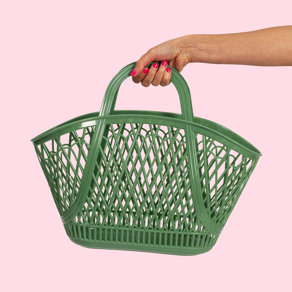 Betty Basket in Olive
