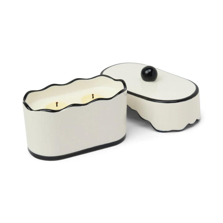 Cherie Black Fig & Olive Ceramic Dish Candle