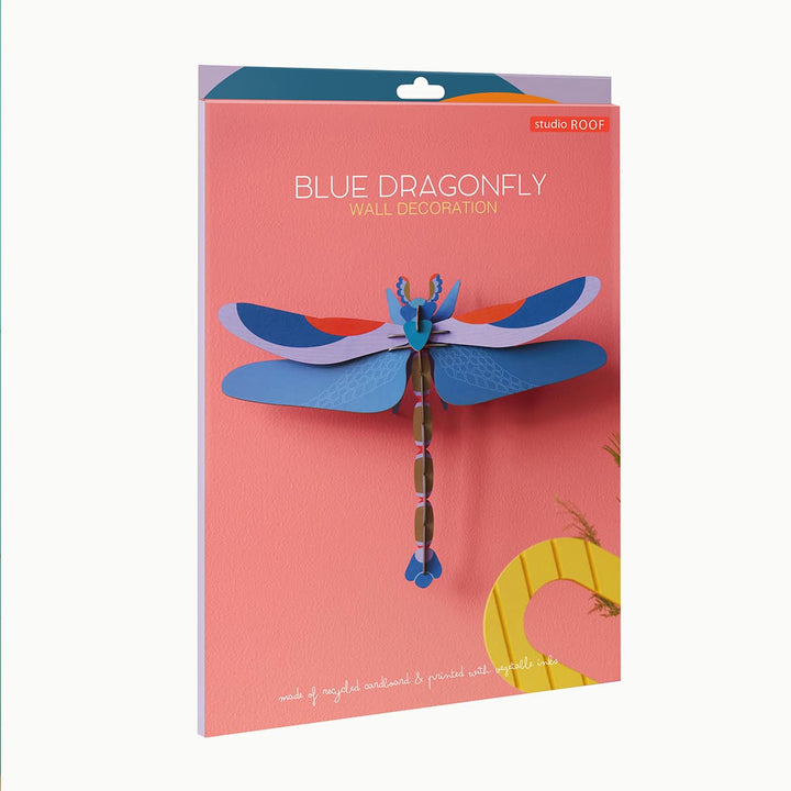 Blue & Red Dragonfly 3D Model Kit
