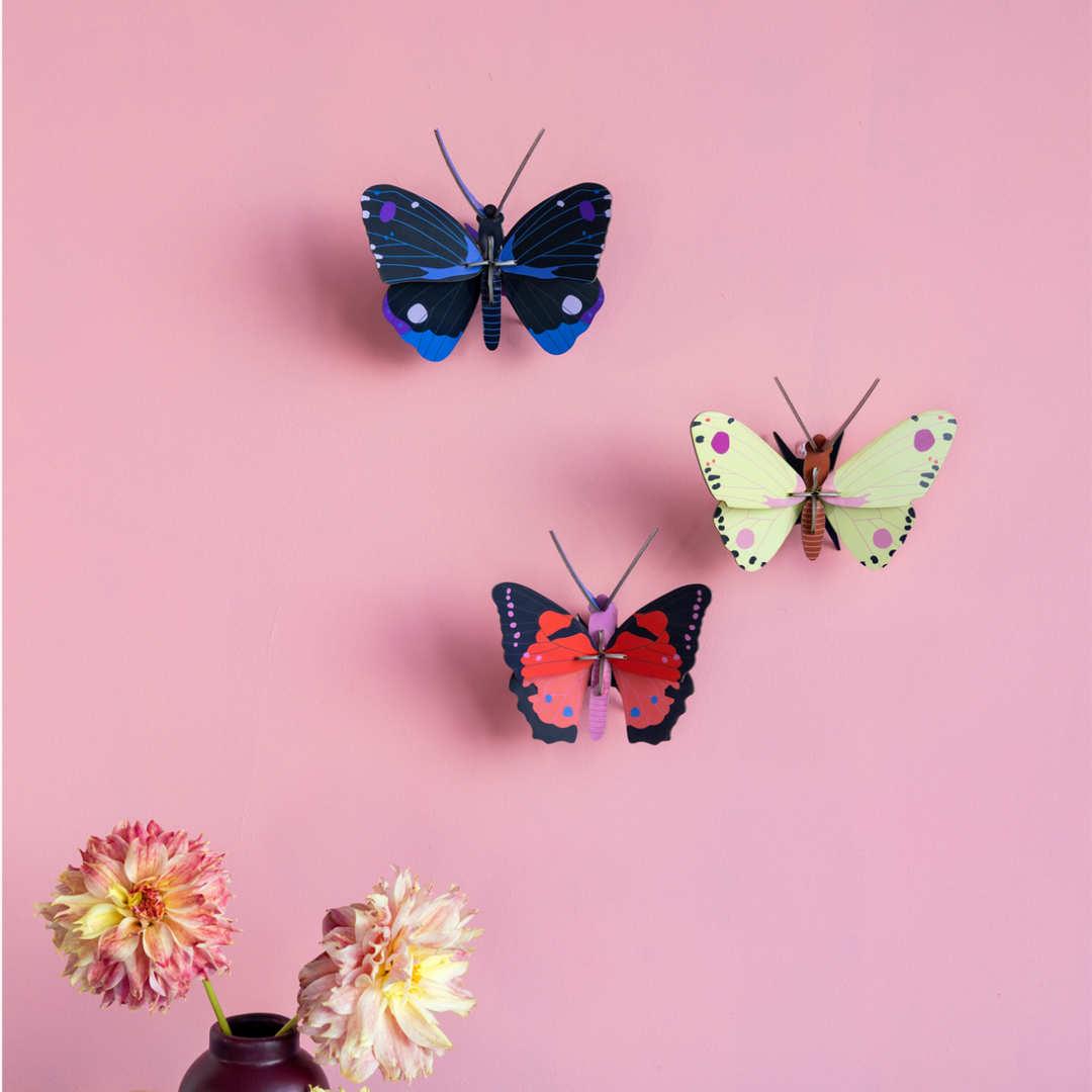 Blue Diadem Butterfly 3D Model Kit