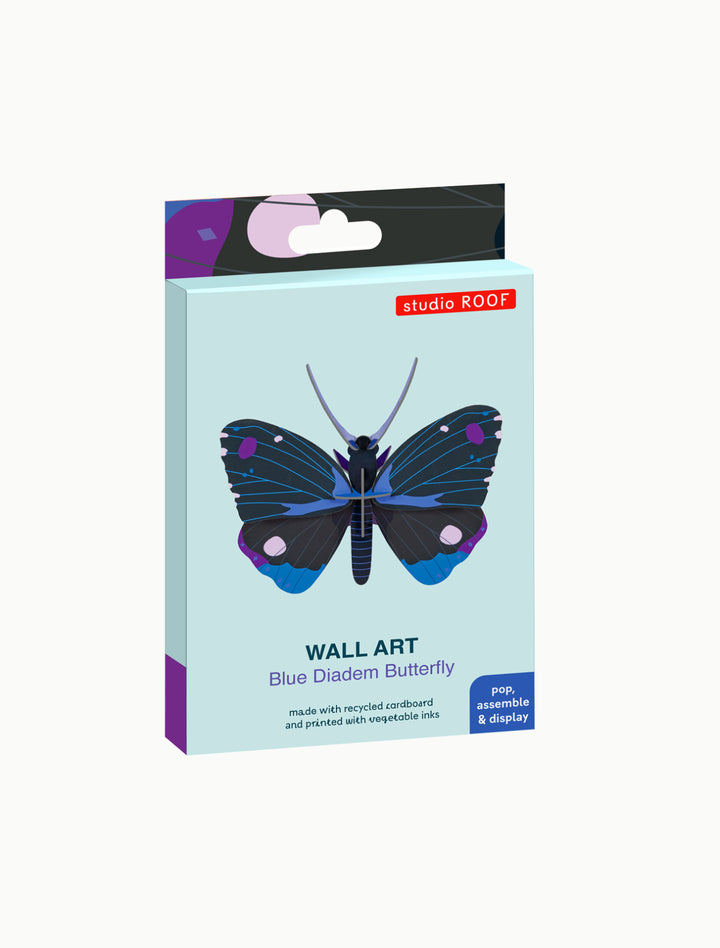 Blue Diadem Butterfly 3D Model Kit