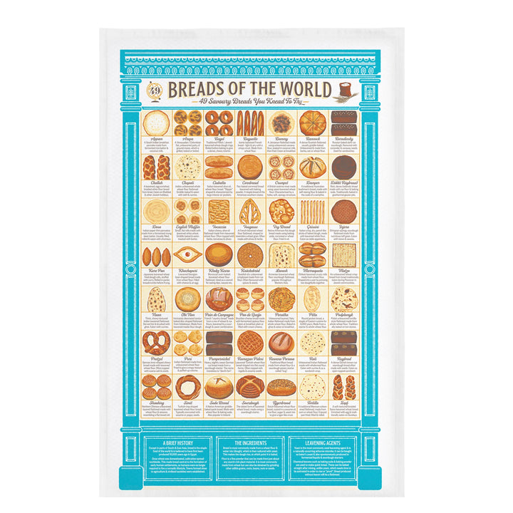 Breads of the World Tea Towel