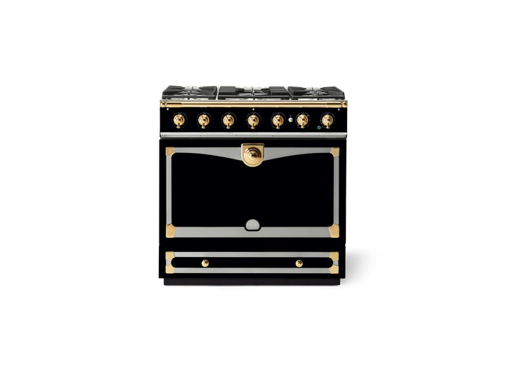 La Cornue CornuFé 90 Albertine Dual Fuel Range Cooker – Gloss Black