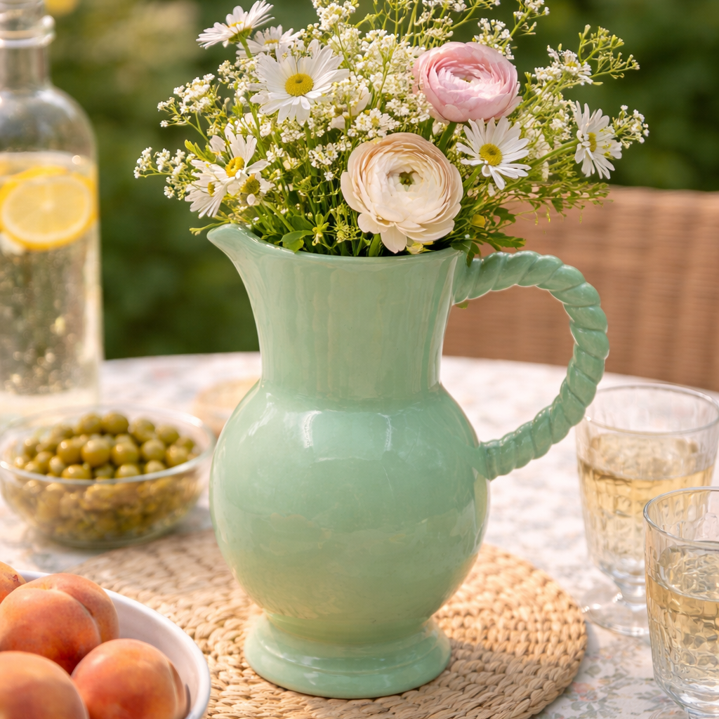 Twist Pitcher in Matcha Green – Quince & Cook