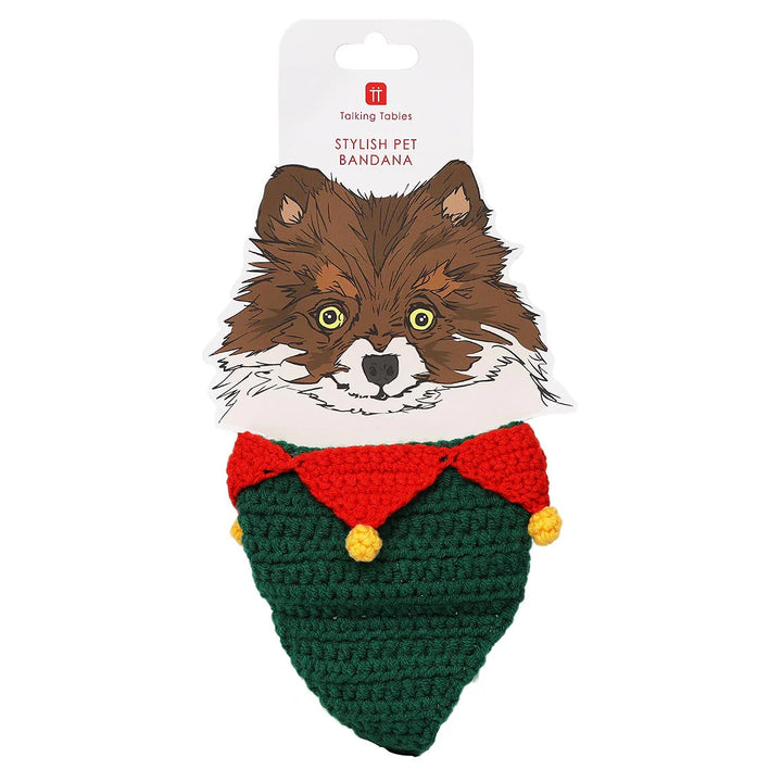 Crochet Christmas Santa Bandana