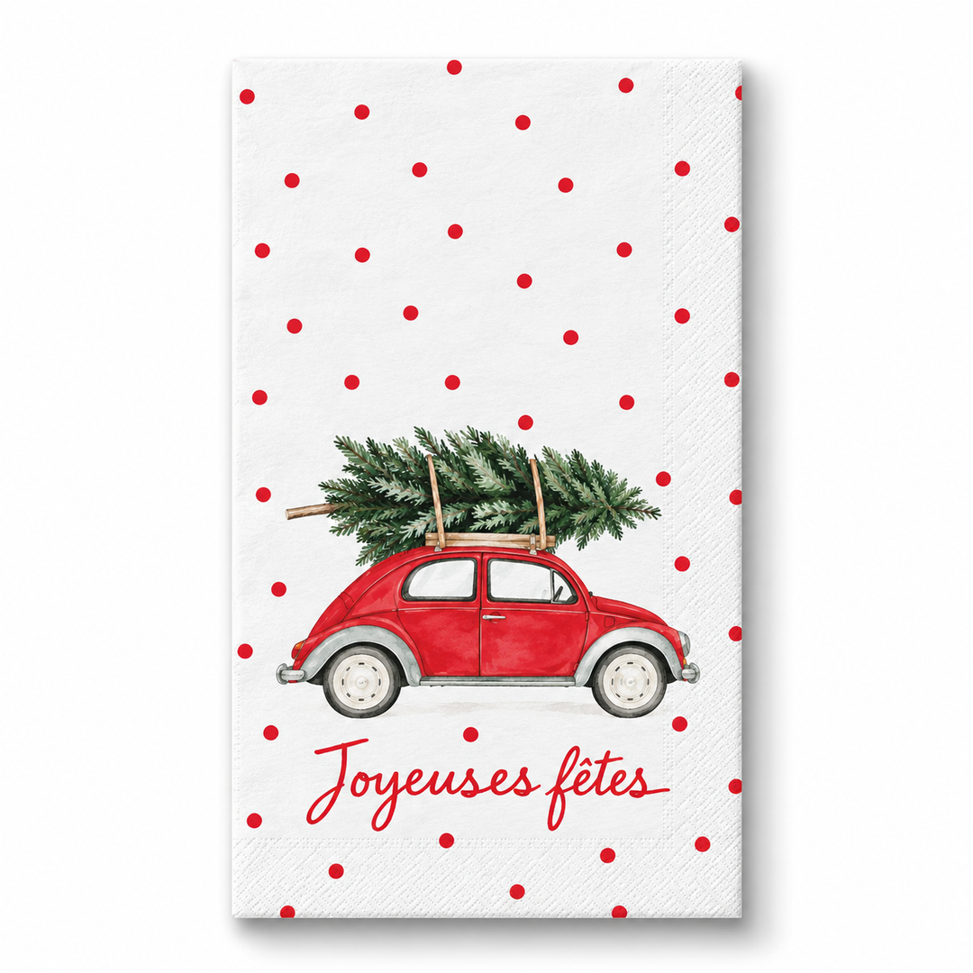 Christmas Car Paper Napkins