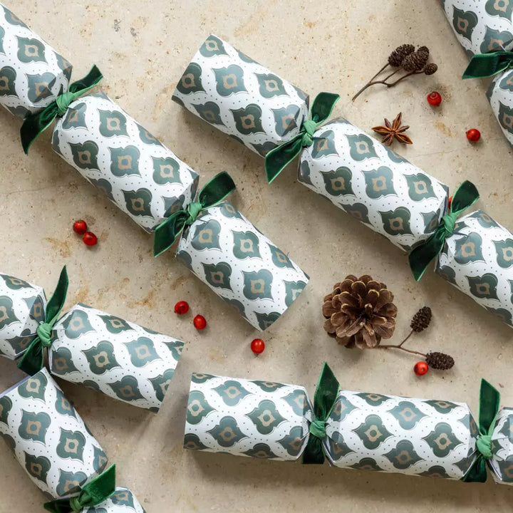 Christmas Crackers in Forest Green
